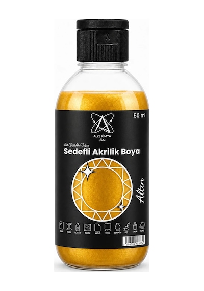 Altın Sedefli Akrilik Boya 50 Ml Gold