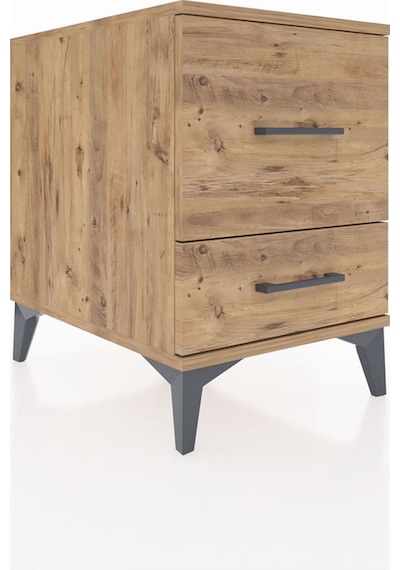Kronos Komodin 2 Çekmeceli 44x59x64 Çam-çam Atlas Çam