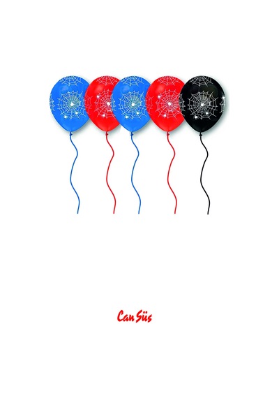Örümcek Adam Baskılı Balon Spiderman