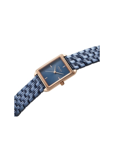 Obaku Denmark V293lxvlsl Quartz Çelik Mavi Lacivert Kadran 24 Mm Kadın Kol Saati Rose Gold