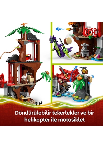 LEGO® NINJAGO® Ninja Aracı Ağaç Ev Savaşı 71857 - 7 Yaş ve Üzeri Çocuklar için 6 Minifigür İçeren Oyuncak Yapım Seti (642 Parça)