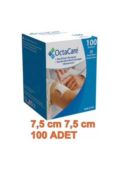 Octacare Gaz Kompres 7.5X7.5 100 Adet