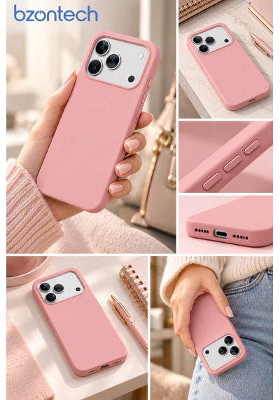 Apple Uyumlu İphone 17 Pro / 18 Pro Uyumlu Kılıf Renkli Lansman İçi Kadife Yumuşak Kamera Yükseltili Silikon Elegan Pembe Apple Uyumlu İphone 17 Pro / 18 Pro Uyumlu Kılıf Renkli Lansman İçi Kadife Yumuşak Kamera Yükseltili Silikon Elegan Pembe