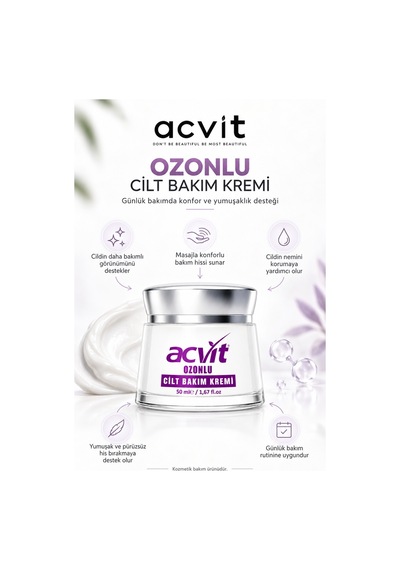 Acvit Ozonlu Cilt Bakım Kremi 50 ML