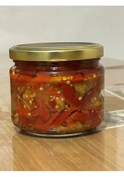 Farmlove Közlenmiş Patlıcan Biber Salatası Ev Yapımı - 280 Gr - Yeni Mahsül