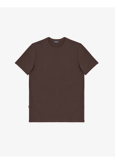 Pierre Cardin Erkek Koyu Kahverengi Tişört 50327857-vr084