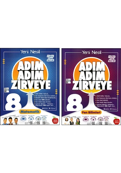 Newton 8. Sınıf Lgs Matematik + Fen Adım Adım Zirveye Soru Banka