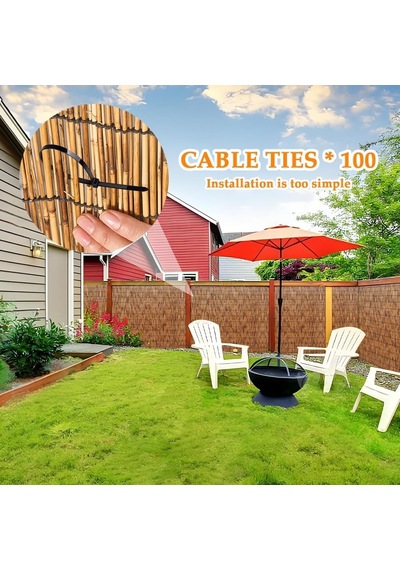 Veranda İçin Doğal Bambu, 50-160 Cm Yükseklik Eskrim, Dış Mekan Bahçe Gölgesi, Kablo Bağları İle Bambu Eskrim, Diğer Veranda İçin Doğal Bambu, 50-160 Cm Yükseklik Eskrim, Dış Mekan Bahçe Gölgesi, Kablo Bağları İle Bambu Eskrim, Diğer