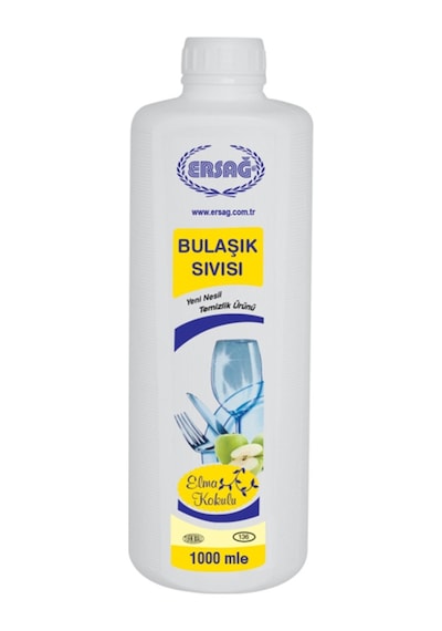 Ersağ Elma Kokulu Elde Sıvı Bulaşık Deterjanı 1 L
