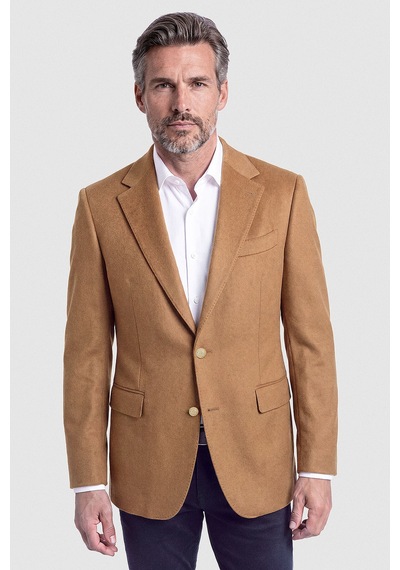 Bisse Camel Süet Dokulu Düğmeli Blazer Ceket Pck26k26203 D20