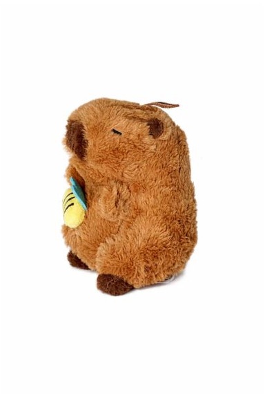 17cm Arılı Capybara Pelüş Kahverengi