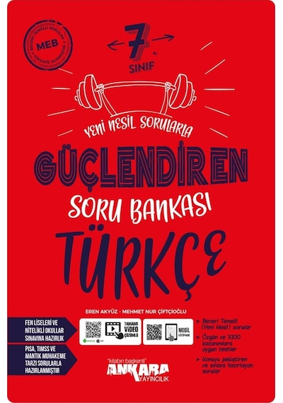 Ankara Yayıncılık Ankara Yayıncılık 7.sınıf Türkçe Yeni Nesil Sorularla Güçlendiren Soru Bankası