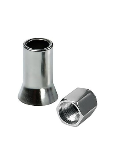 Sibop Kapağı Alüminyum & Pirinç Alaşım Krom Kaplama Tüm Araç ve Scooterlarla Uyumlu Dayanıklı 4lü Set TSV-14
