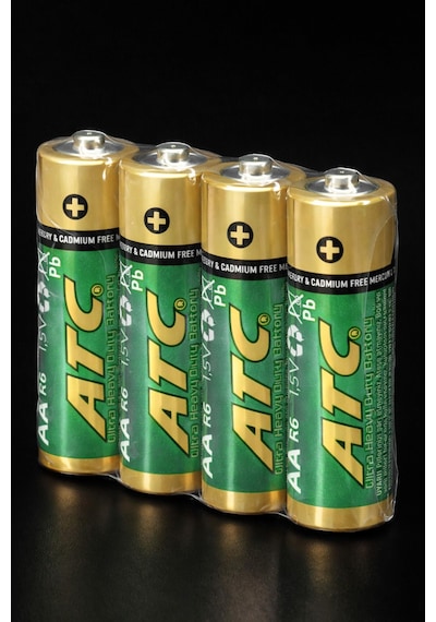 Atc 4lü Aa R6 Heavy Duty Kalın Kalem Pil Saat Pili Çinko Karbon Pil Zn-c 1.5v