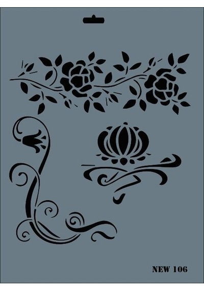 Mey İthalat Rich New Seri N-106 Stencil 35x25 Cm Belirtilmemiş