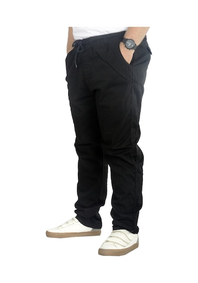 Mode Xl Büyük Beden Pantolon Keten Jogger Milano 21913 Siyah 001