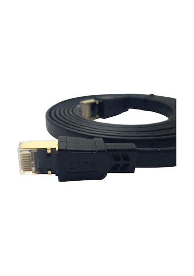 Ironstar 10metre Cat8 Ethernet Flat Kablo Rj45 - 40gbps Hız Destekli