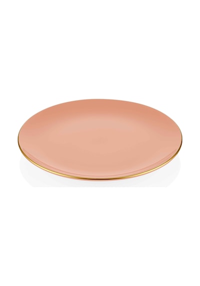 The Mia Basic Pasta Tabağı 6 Lı Set Somon Pembe - 19cm Pembe