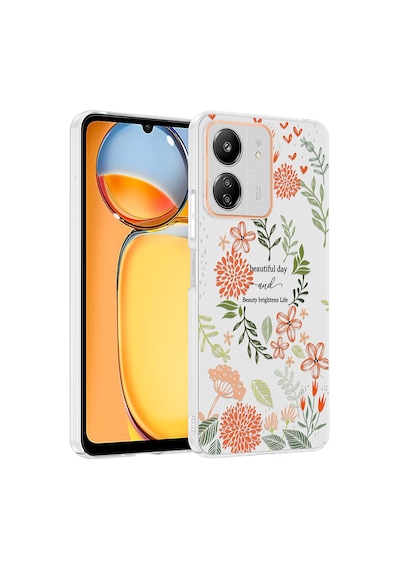 Poco C65 Kılıf Kamera Korumalı Desenli Zore Klip Kapak - Beautiful -