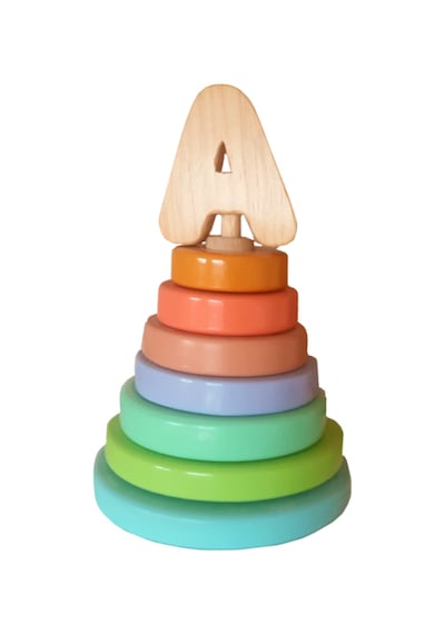 Wood&Joy Pastel Renklerde Halka  Bebek Oyuncağı