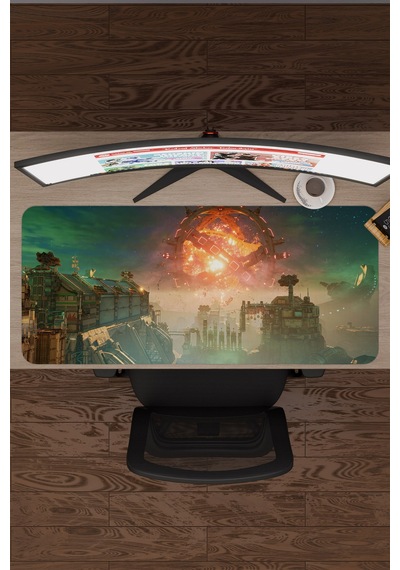 Split Fiction Kaymaz Dikişli Kauçuk Oyuncu Mousepad V2 - 90x40 Xxl Gaming Mouse Pad Fare Altlığı