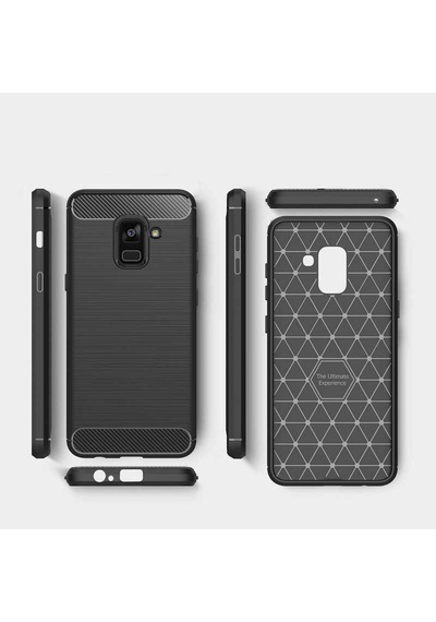 Samsung Uyumlu Galaxy A6 2018 Kılıf Zore Room Silikon Kapak Gri