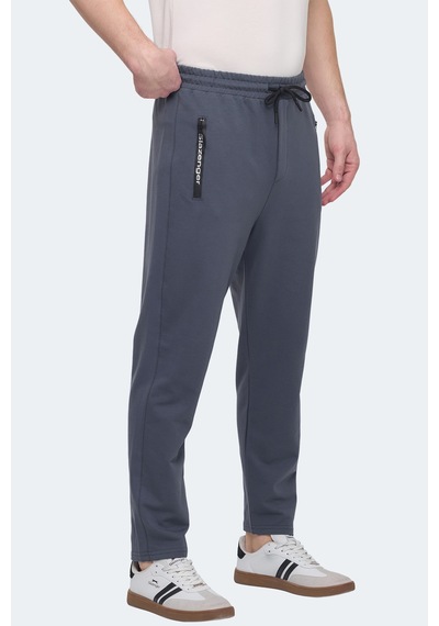 Slazenger Olı In Erkek Fermuar Cepli Koyu Gri Eşofman Altı Koyu Gri