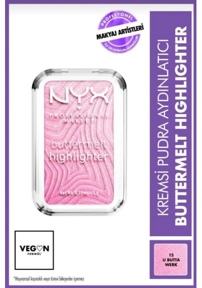 Nyx Professional Makeup Buttermelt Highlighter Kremsi Pudra Aydınlatıcı - 05 U Butta Werk 05