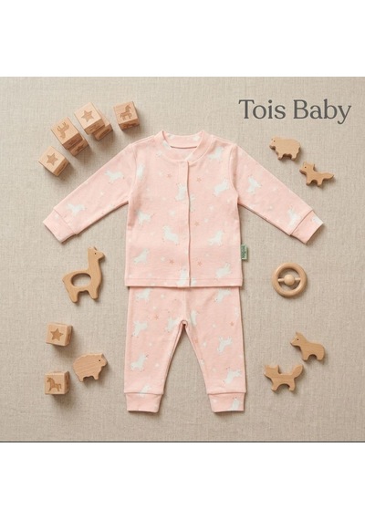 Tois Baby Organik Hastane Çıkışı Bebek Takımı Pembe Renk