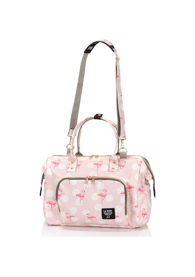 Lal Baby Baggage Bag Flamingo Omuz Askılı Anne Bebek Bakım Çantası Pembe