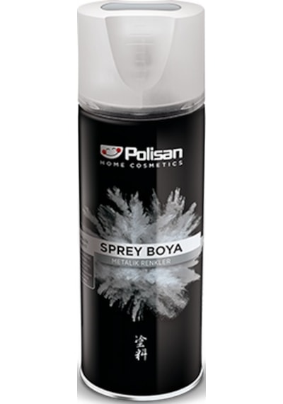 Polisan Metalik Sprey Boya Metalik Siyah