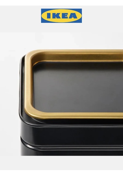 Ikea Blomning Coffee And Tea Storage Containers, Ikea 412718970 Siyah