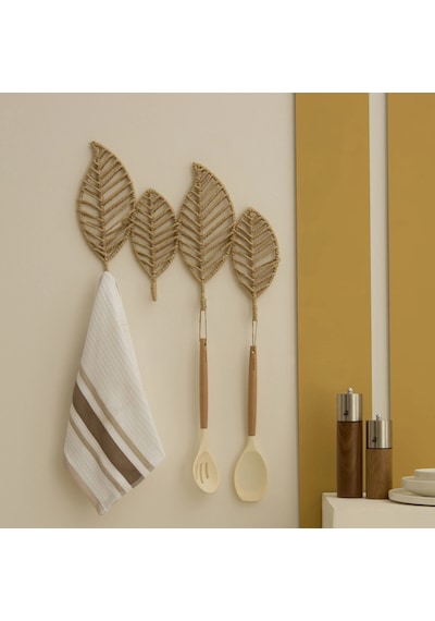 Karaca Home Leaf Dekoratif Duvar Askısı Kahverengi