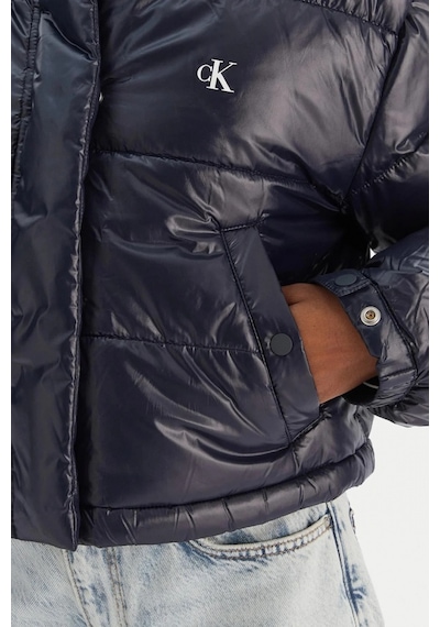 Calvin Klein Parlak Kısa Şişme Kadın Mavi Ceket Lv047d504g-vek Mavi