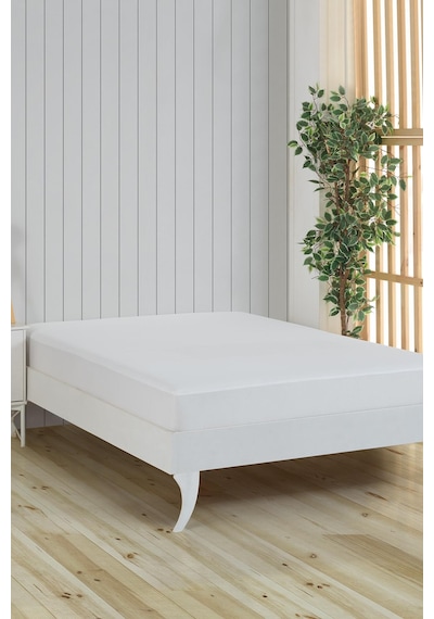 Varol 180x200cm Sıvı Geçirmez Battal Boy Fitted Alez Beyaz