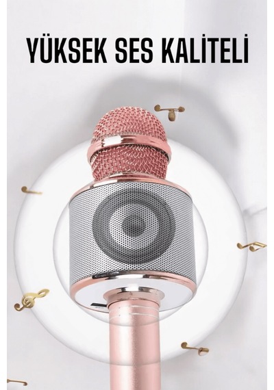 Taşınabilir Bluetooth Karaoke Mikrofon: Hafıza Kart Girişli, Etkileyici Performans - Uczkaraokemikrofonn1