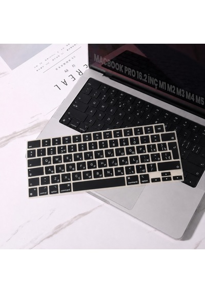 Macbook Pro 16.2 İnç M1 M2 M3 M4 M5 A2485 A2991 Uyumlu Rusça İngilizce Q Klavye Koruyucu Silikon Diğer