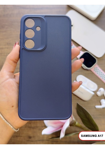 Samsung Galaxy A17 Uyumlu Kamera Korumalı Darbeye Dayanıklı Renk Atmayan Keep Silikon Kılıf Lacivert