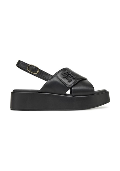 Kadın Hw Padded Leather Sandal Sandalet Fw0fw08808bds Siyah