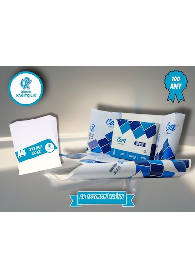 Fotokopi Kağıdı A4 80gr 100 Adet