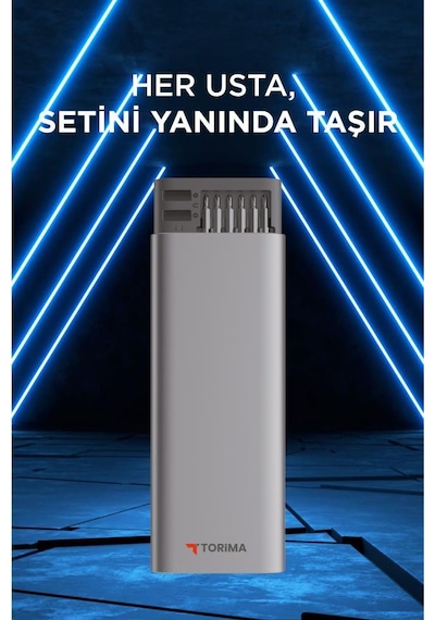 Torima Tts-02 Gri 48 Parça Manyetik Tornavida Seti Hassas Onarım Ve Tamir İçin,alüminyum Kasa