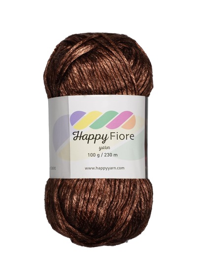 Happy Fiore Parlak Örgü İpi - 100 G / 230 M - Yün/poliamid/akrilik Karışımı - Parlak Dokulu, Yumuşak Ve Dayanı