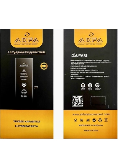 Akfa Apple Uyumlu iPhone  6s Telefon Batarya- 2300 Mah Tamir Seti Model:457ryf78347