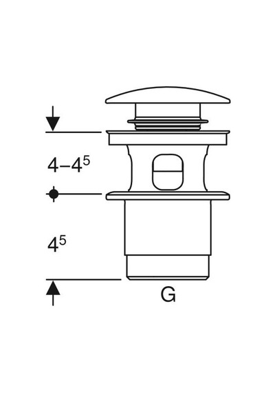 Geberit Basmalı Lavabo Süzgeci