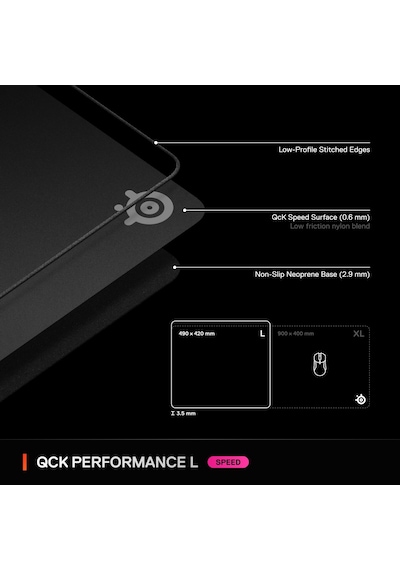 Steelseries Qck Large Performance Speed Gaming Mouse Pad Siyah