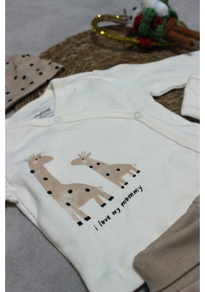 BabyCosy Barbosa Baybycosy Hastane Çıkışı 5'li Set Kahverengi