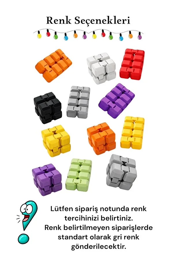 Sonsuzluk Küpü Stres Giderici Oyuncak Dayanıklı Plastik, Cep Boyutu Fidget