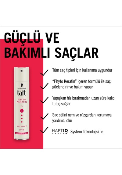 Taft Keratin Ultra Güçlü Saç Spreyi 250 Ml Sku: Smg8690010389381