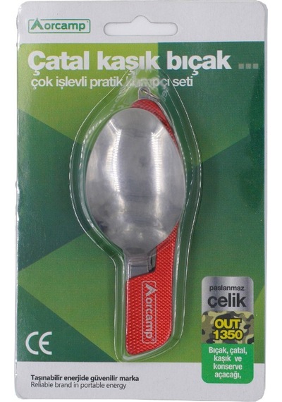 Orcamp Kamp Çatal Kaşık Bıçak  Seti Çok Renkli