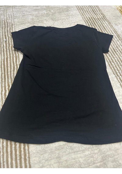 Monili Kız Çoçuk T-shirt SiYAH